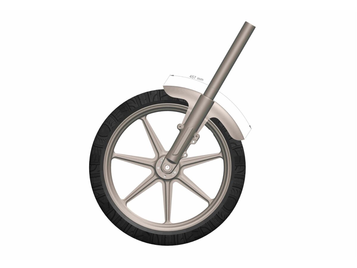 Преден калник стомана 21 touring RICK'S MOTORSPORT ELECTRICS 65-8013101-0 — снимка 2
