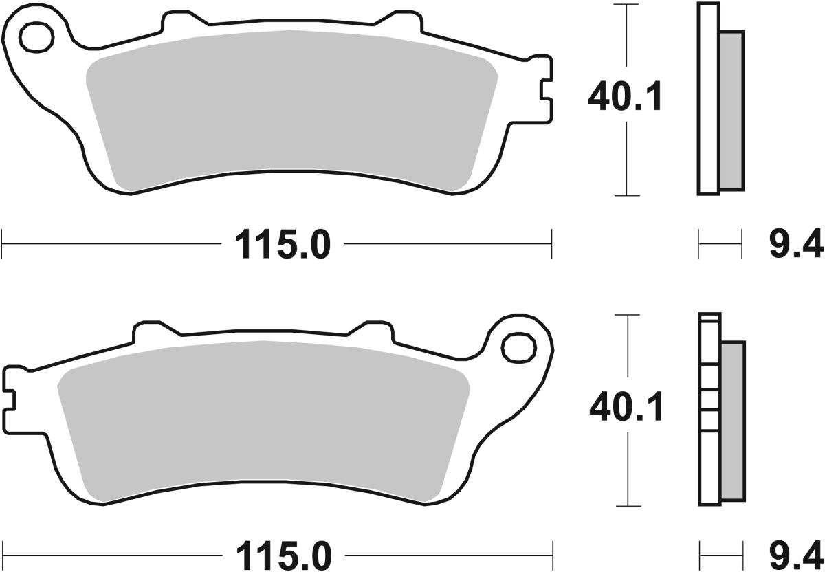 Спирачна накладка carbon ceramic hi-tech scooter SBS 147CT — снимка 2