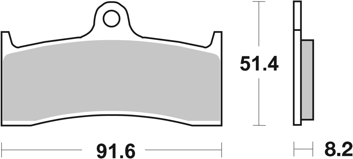 Спирачна накладка carbon ceramic hi-tech scooter SBS 676HF — снимка 2