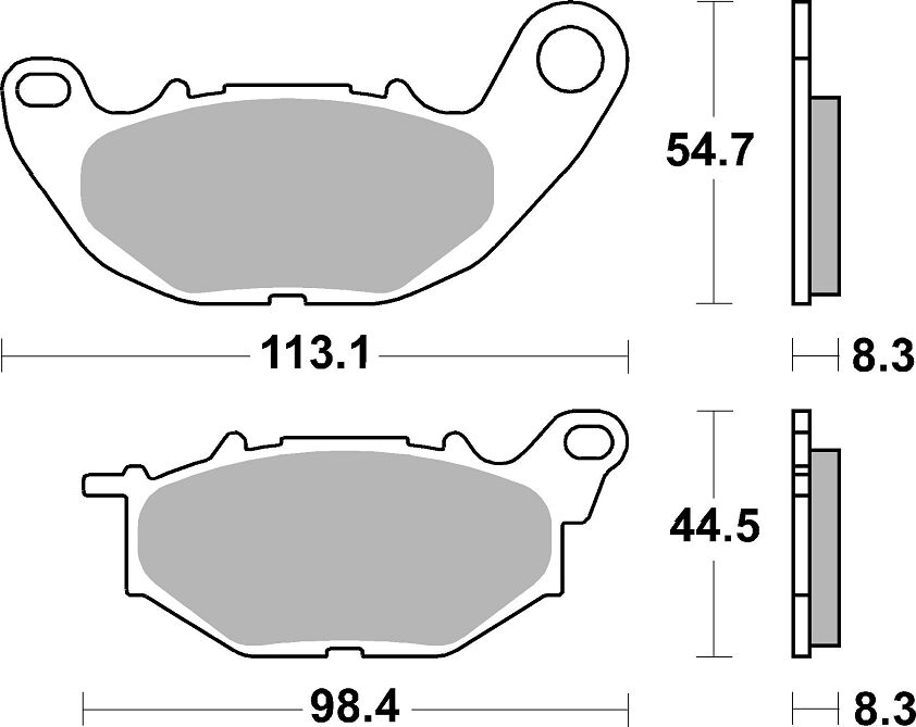 Накладка за спирачки carbon ceramic hi-tech scooter SBS 931HF — снимка 2