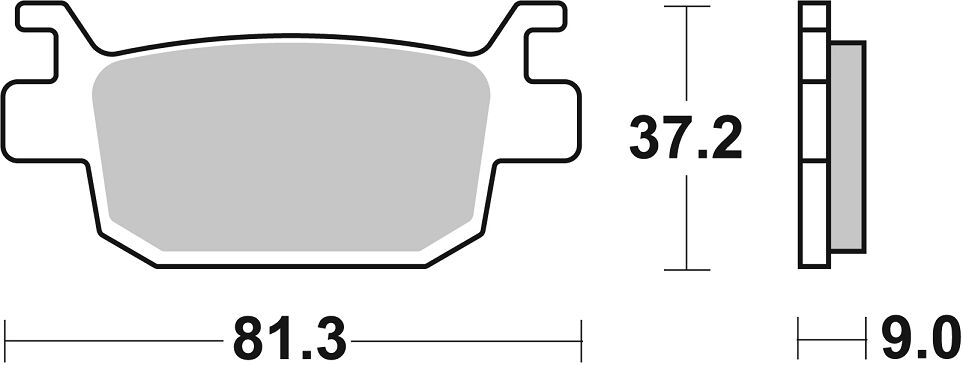 Керамична спирачна накладка street SBS 832HF — снимка 2