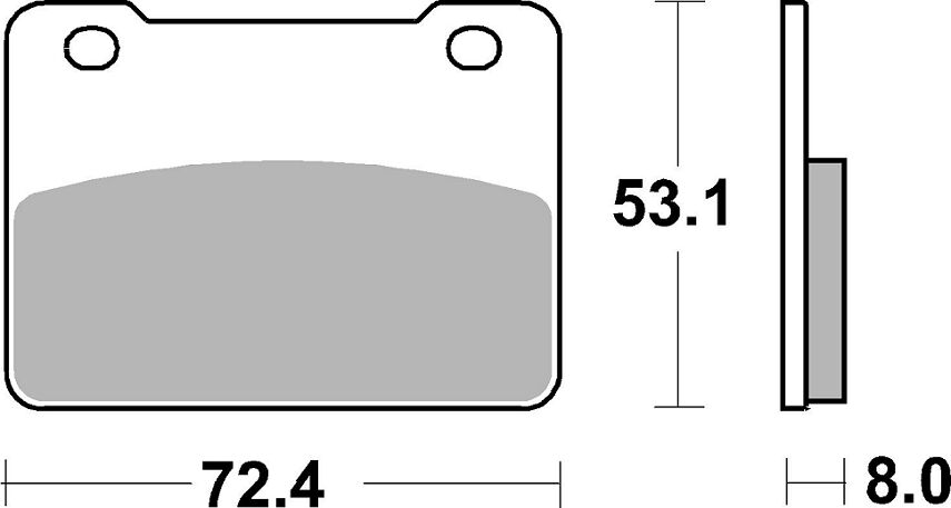 Керамични накладки за спирачки street SBS 893HF — снимка 2