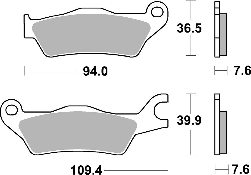 Керамични накладки за спирачки street SBS 951HF — снимка 2