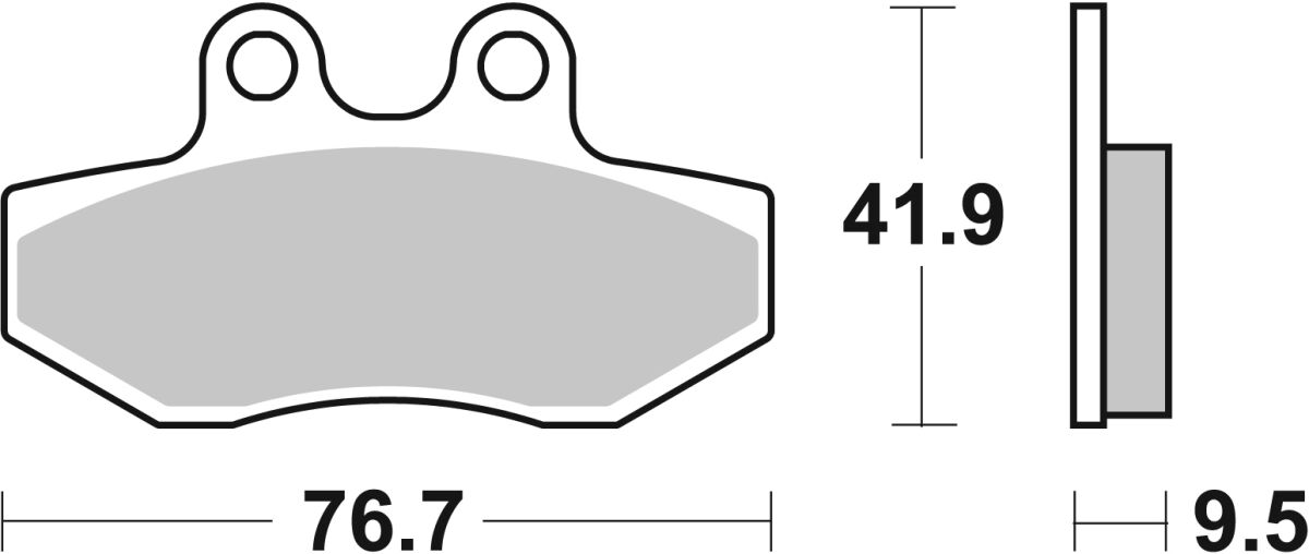 Спирачна накладка керамична street SBS 190HF — снимка 2
