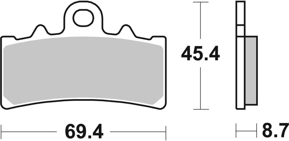 Спирачна накладка ceramic street SBS 231HF — снимка 2