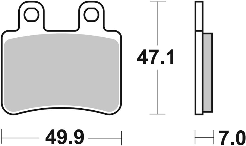 Спирачна накладка керамична street SBS 773HF — снимка 2