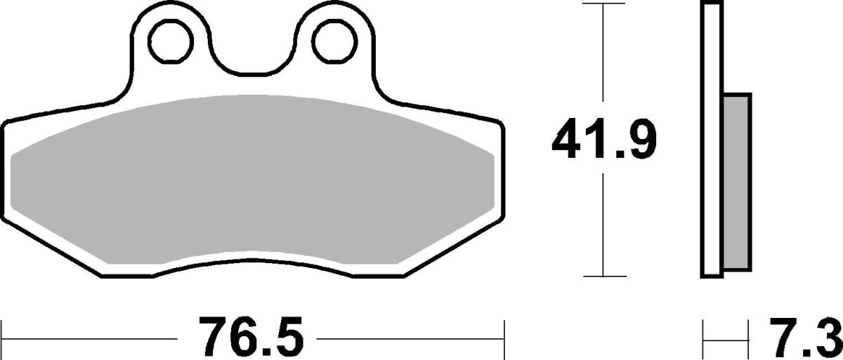 Спирачна накладка керамична street SBS 186HF — снимка 2