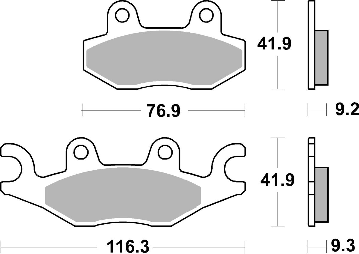 Спирачна накладка ceramic street SBS 210HF — снимка 2