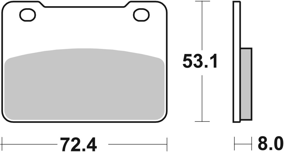 Спирачна накладка ceramic street SBS 215HF — снимка 2