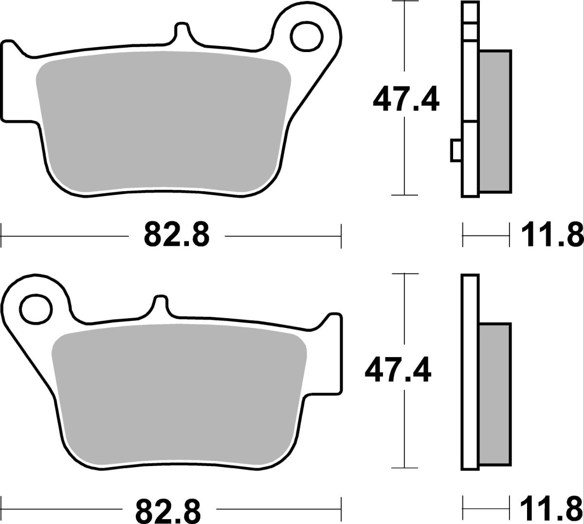 Спирачна накладка ceramic street SBS 218HF — снимка 2