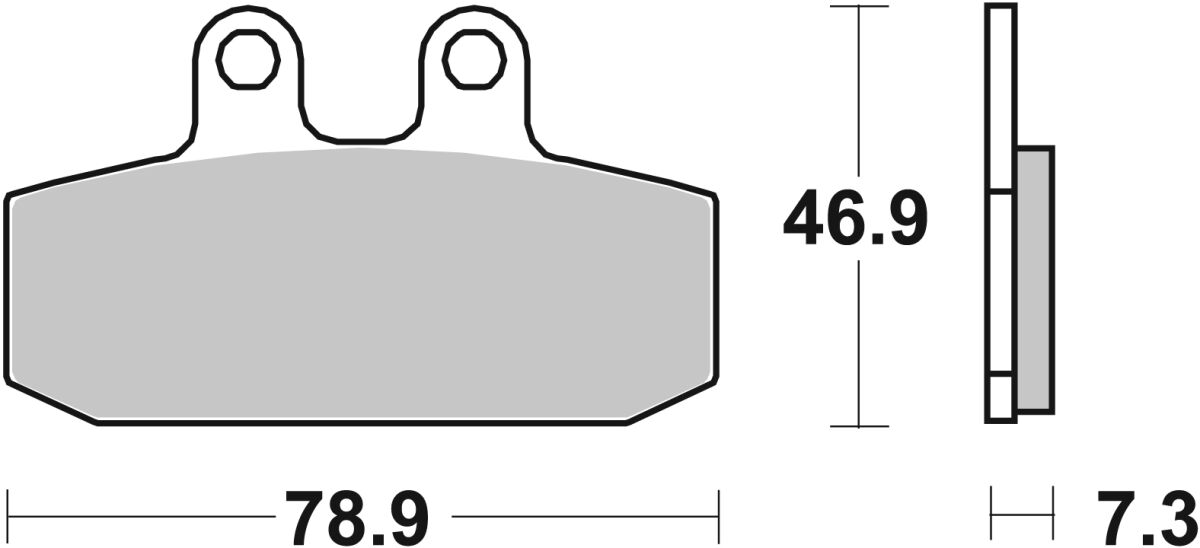 Спирачна накладка керамична street SBS 588HF — снимка 2