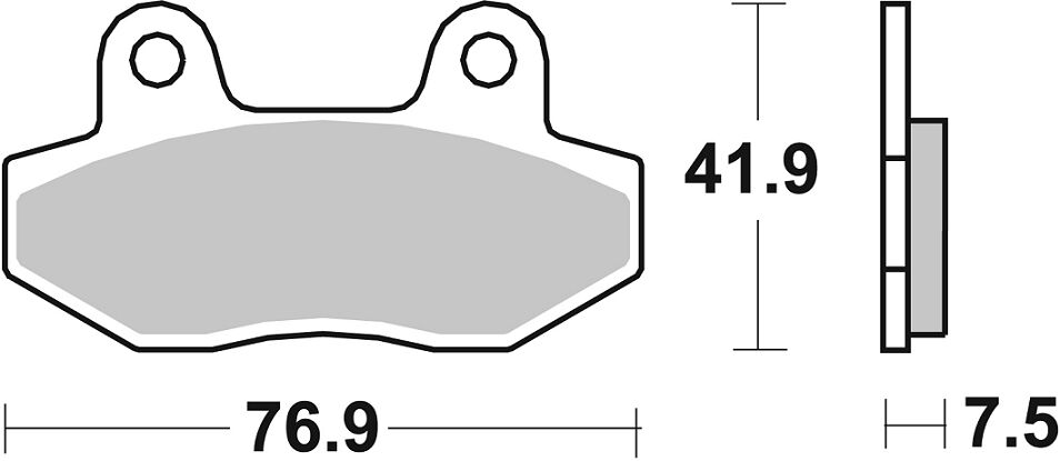 Спирачна накладка керамична street SBS 814HF — снимка 2