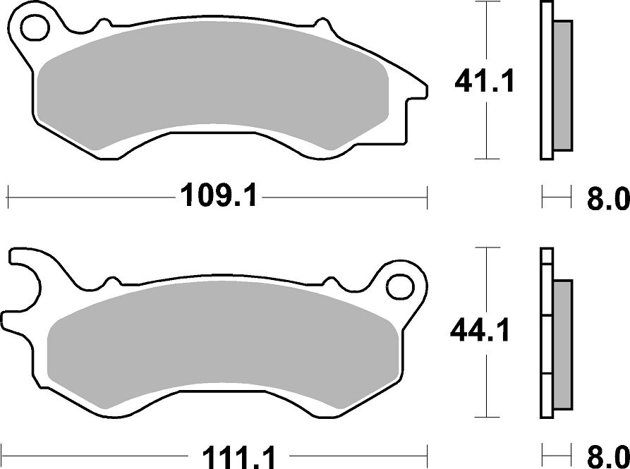 Спирачна накладка ceramic street SBS 873HF — снимка 2