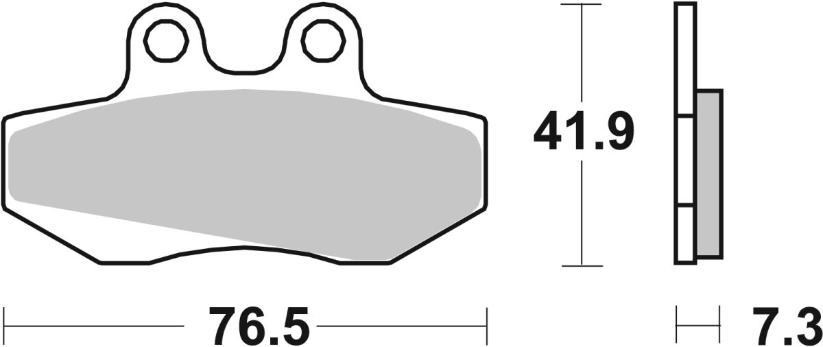 Спирачна накладка carbon hi-tech street SBS 148CT — снимка 2