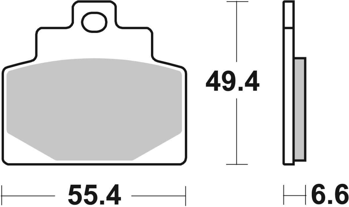 Спирачна накладка ceramic street SBS 224HF — снимка 2