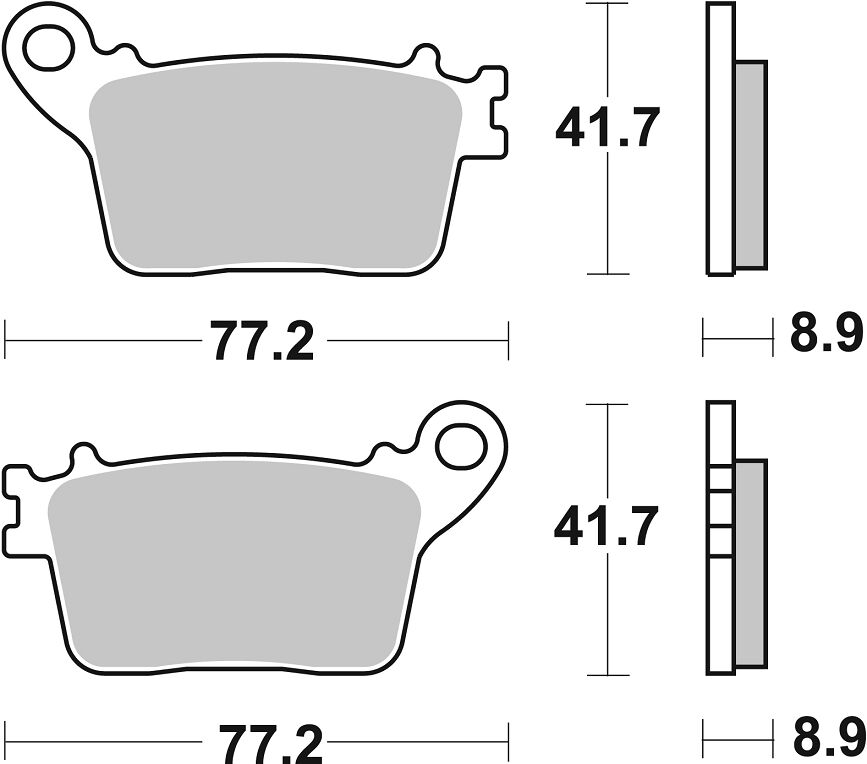 Спирачна накладка ceramic street SBS 834HF — снимка 2