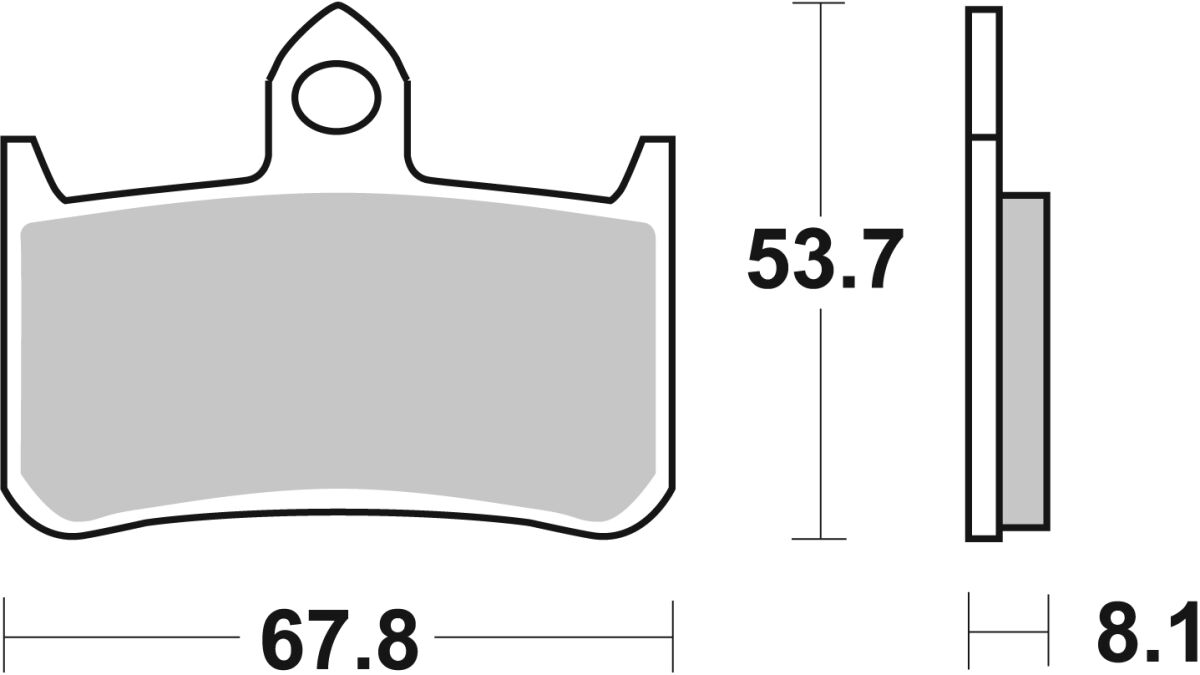 Спирачна накладка ceramic street SBS 622HF — снимка 2
