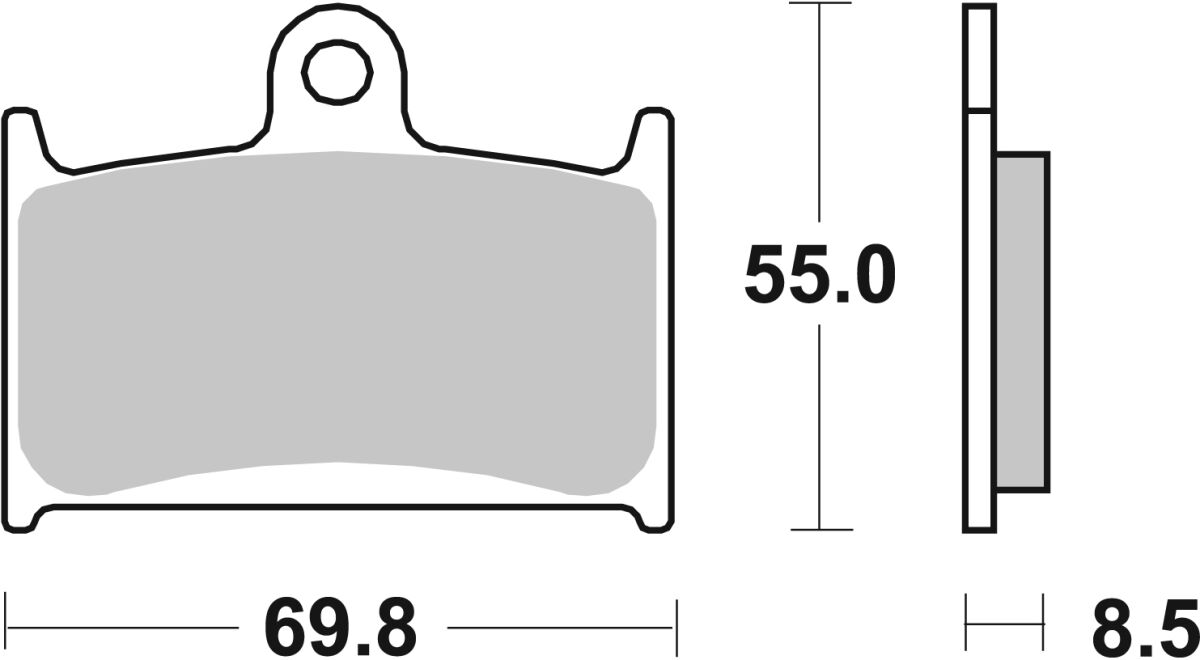 Спирачна накладка ceramic street SBS 624HF — снимка 2