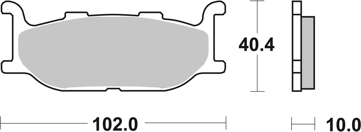 Спирачна накладка ceramic street SBS 663HF — снимка 2