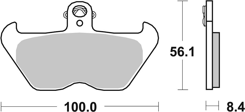 Спирачна накладка ceramic street SBS 703HF — снимка 2