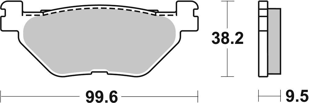 Спирачна накладка керамична street SBS 769HF — снимка 2