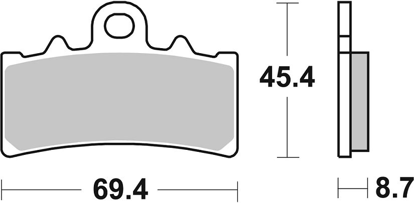 Спирачна накладка керамична street SBS 877HF — снимка 2