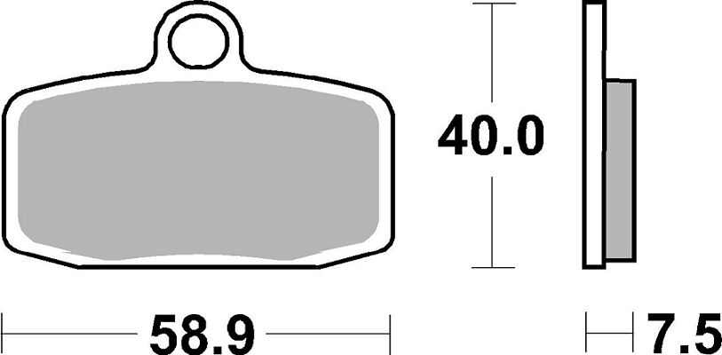 Спирачна накладка carbon sinter hi-tech SBS 885CS — снимка 2