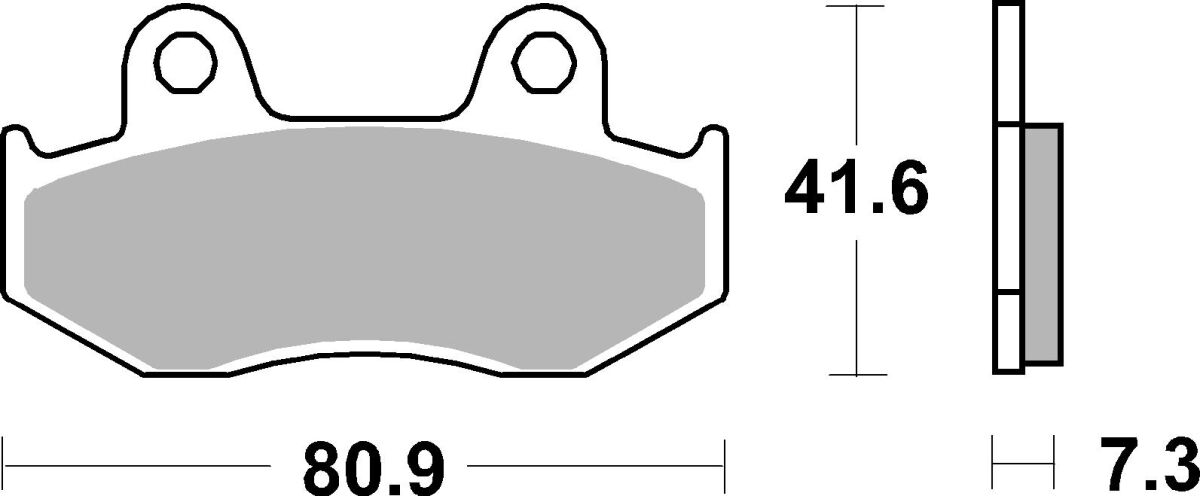 Спирачна накладка carbon hi-tech street SBS 104CT — снимка 2