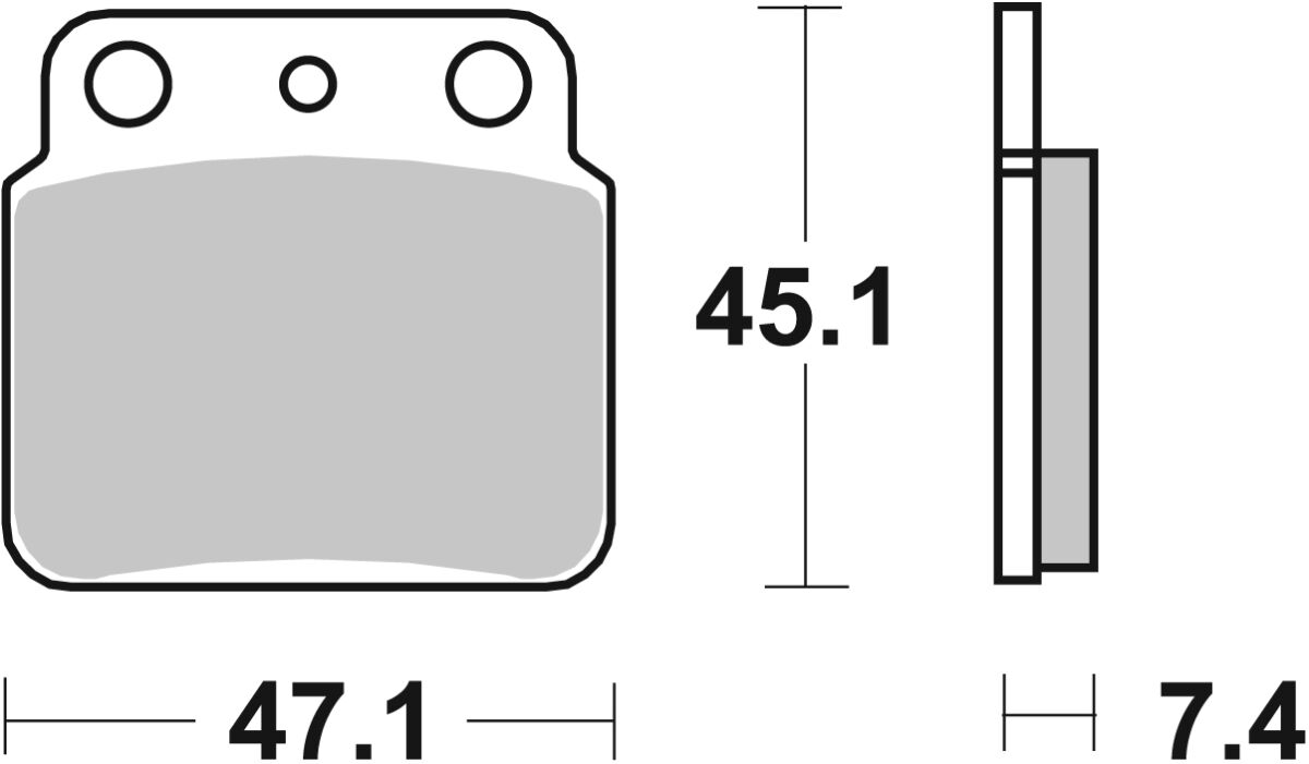 Спирачна накладка керамична street SBS 649HF — снимка 2