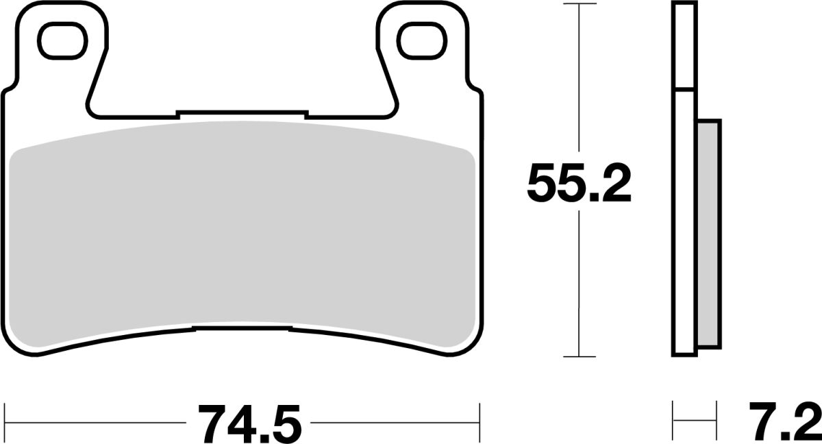 Спирачна накладка ceramic street SBS 734HF — снимка 2