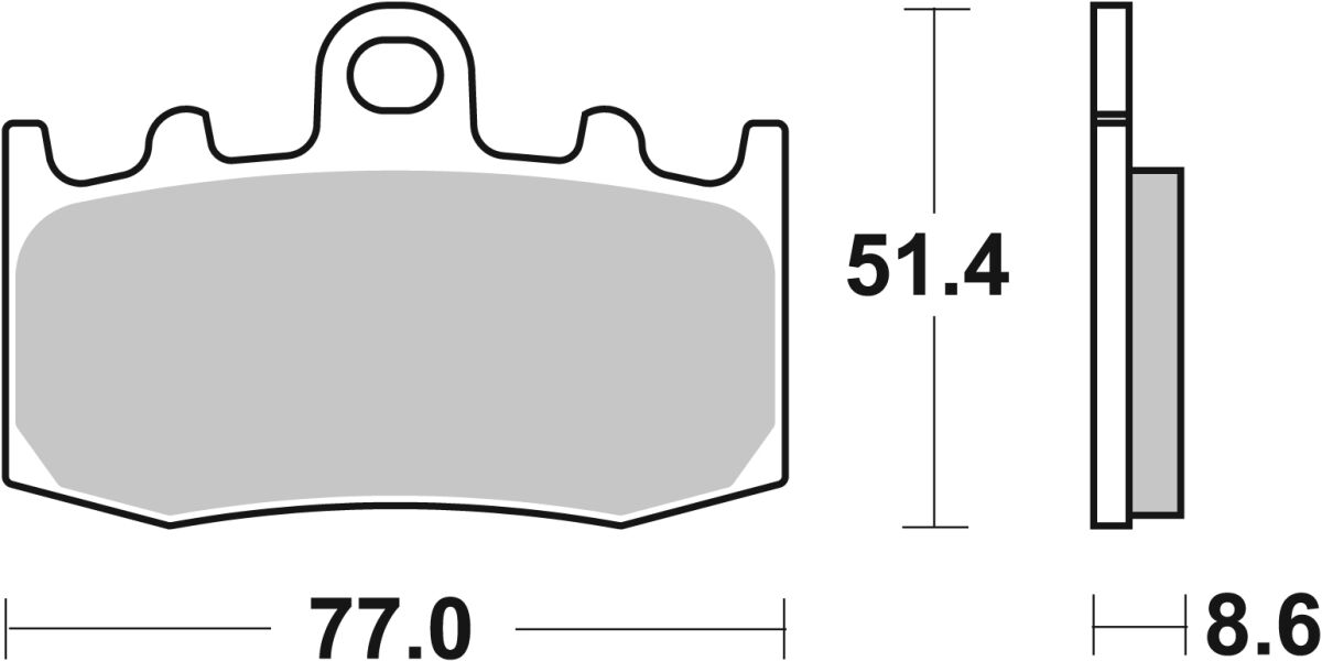Спирачна накладка ceramic street SBS 796HF — снимка 2