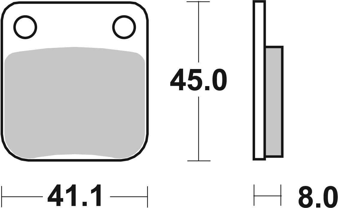Спирачна накладка ceramic street SBS 100HF — снимка 2
