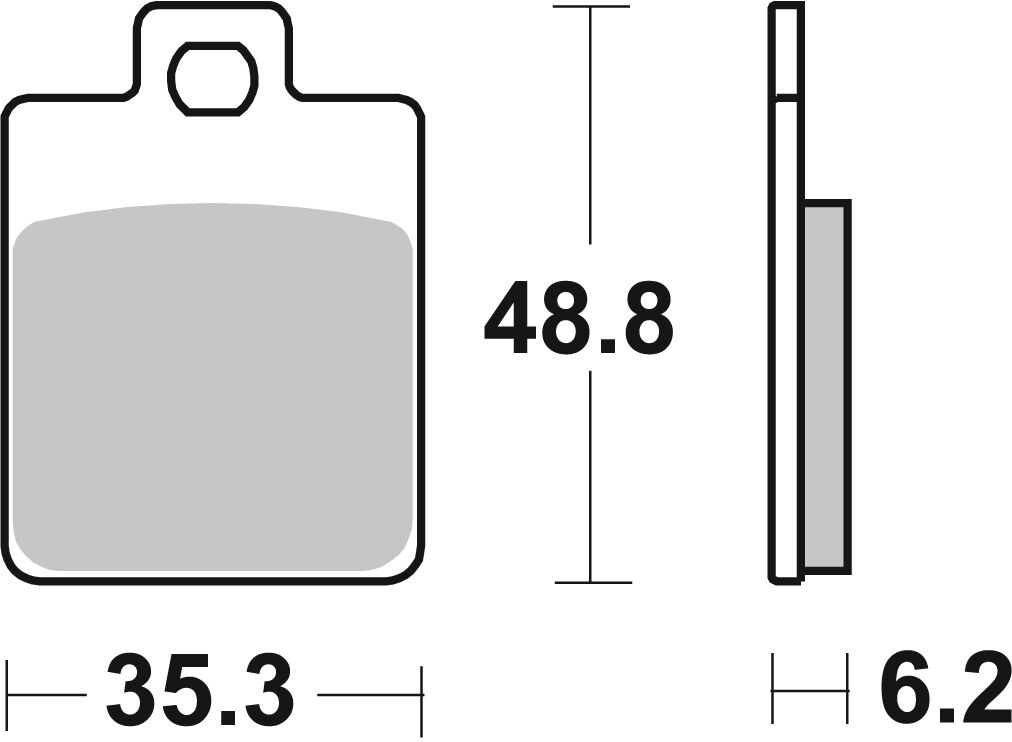 Спирачна накладка carbon hi-tech street SBS 202CT — снимка 2