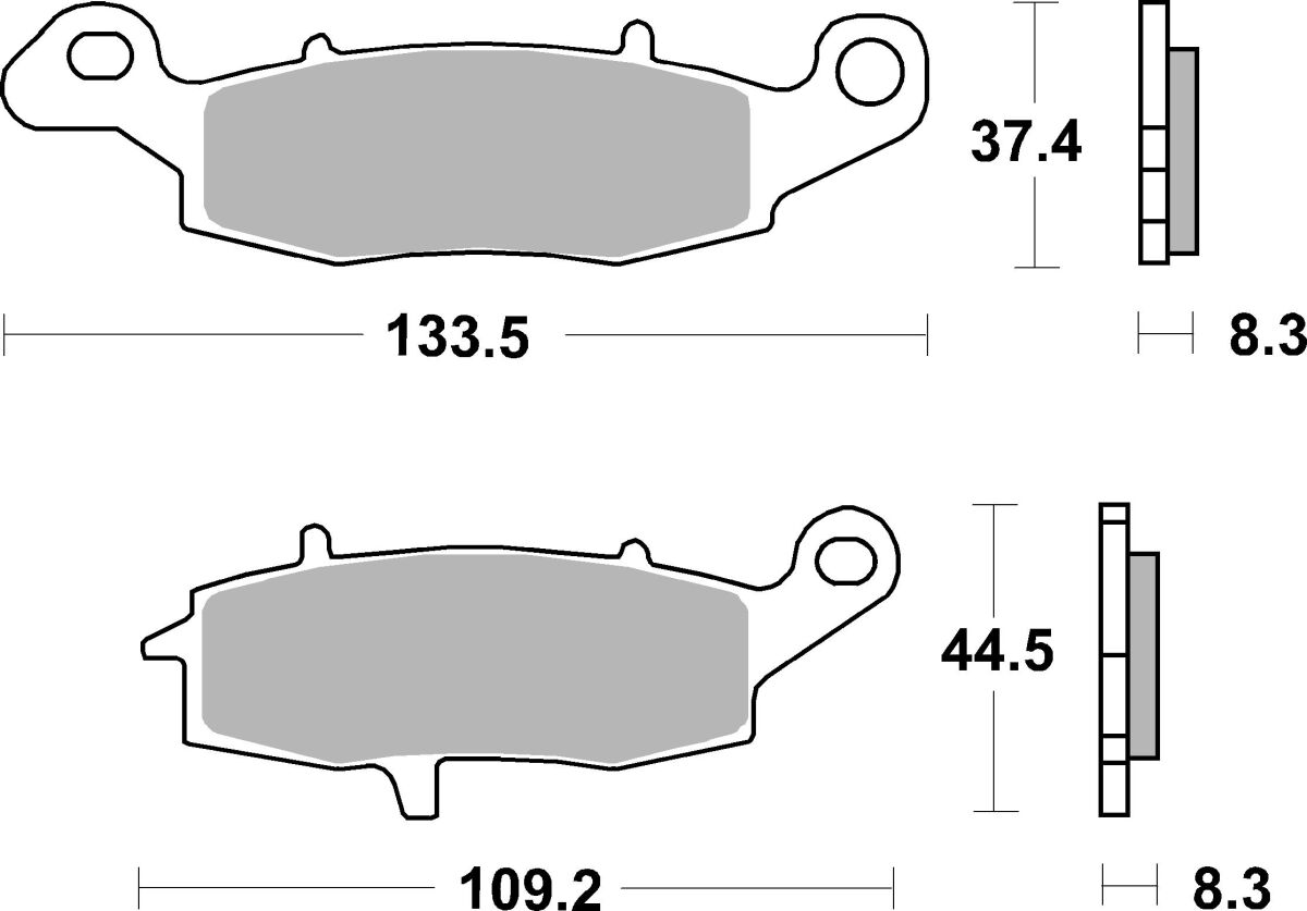 Спирачна накладка ceramic street SBS 704HF — снимка 2