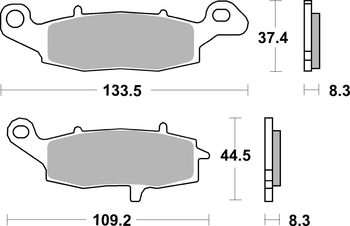 Спирачна накладка ceramic street SBS 705HF — снимка 2