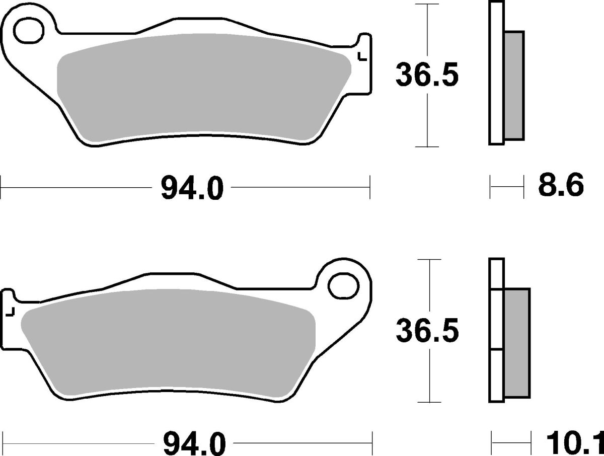 Спирачна накладка ceramic street SBS 742HF — снимка 2