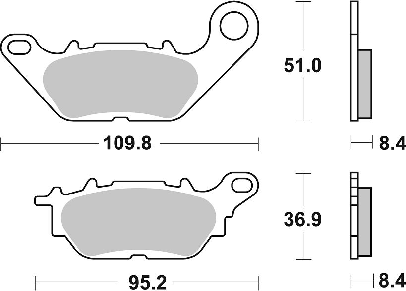 Спирачна накладка ceramic street SBS 858HF — снимка 2
