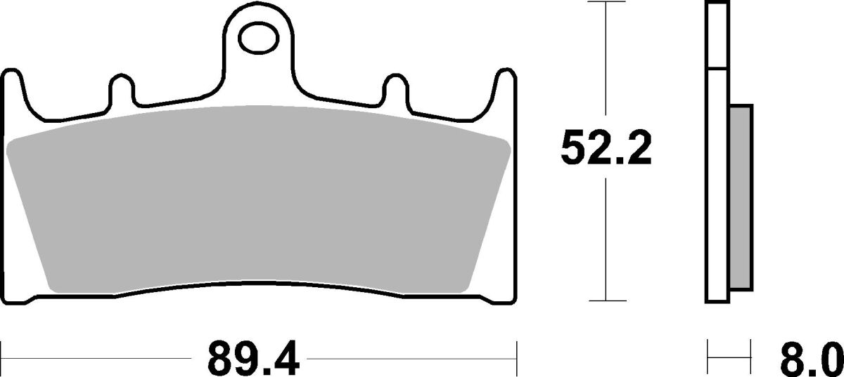 Спирачна накладка ceramic street SBS 686HF — снимка 2