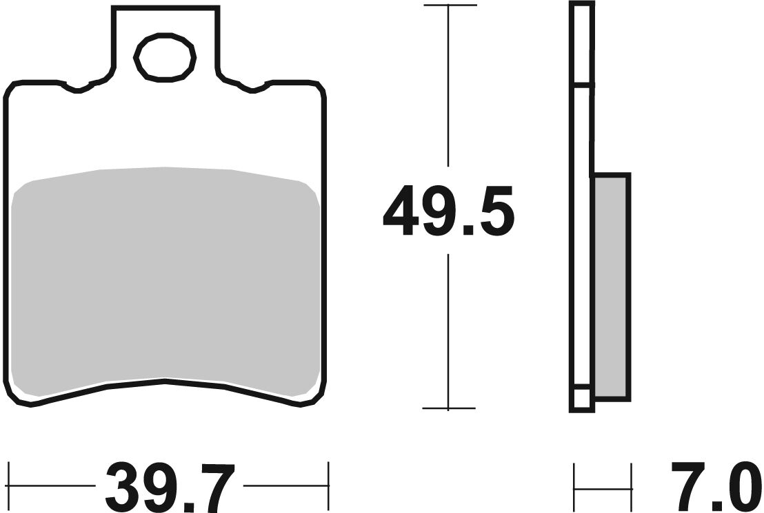 Спирачна накладка carbon hi-tech street SBS 143CT — снимка 2