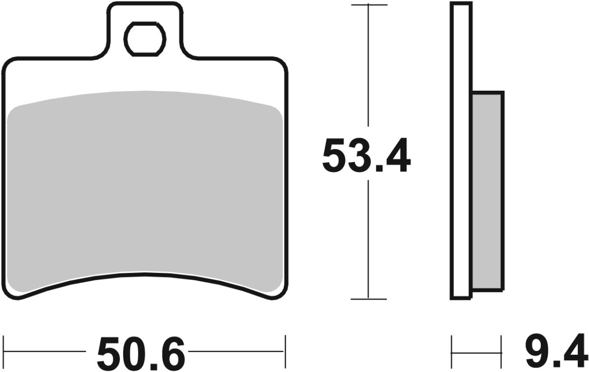 Спирачна накладка керамична street SBS 152HF — снимка 2