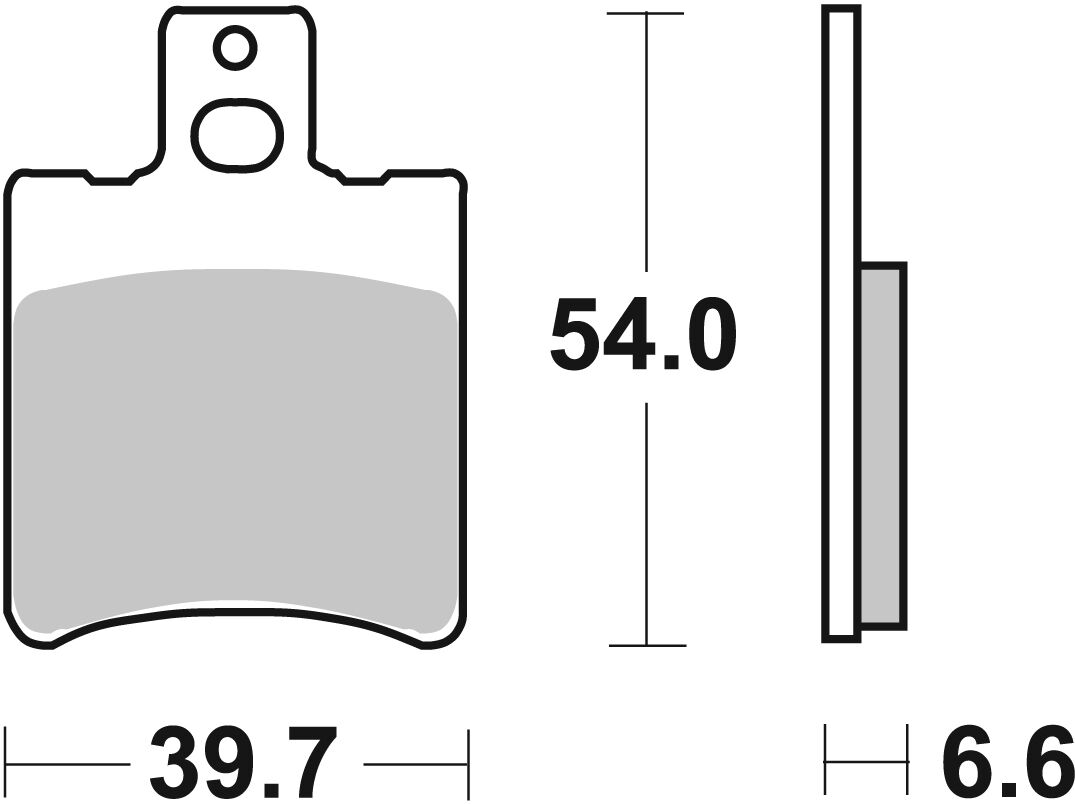 Спирачна накладка керамична street SBS 114HF — снимка 2