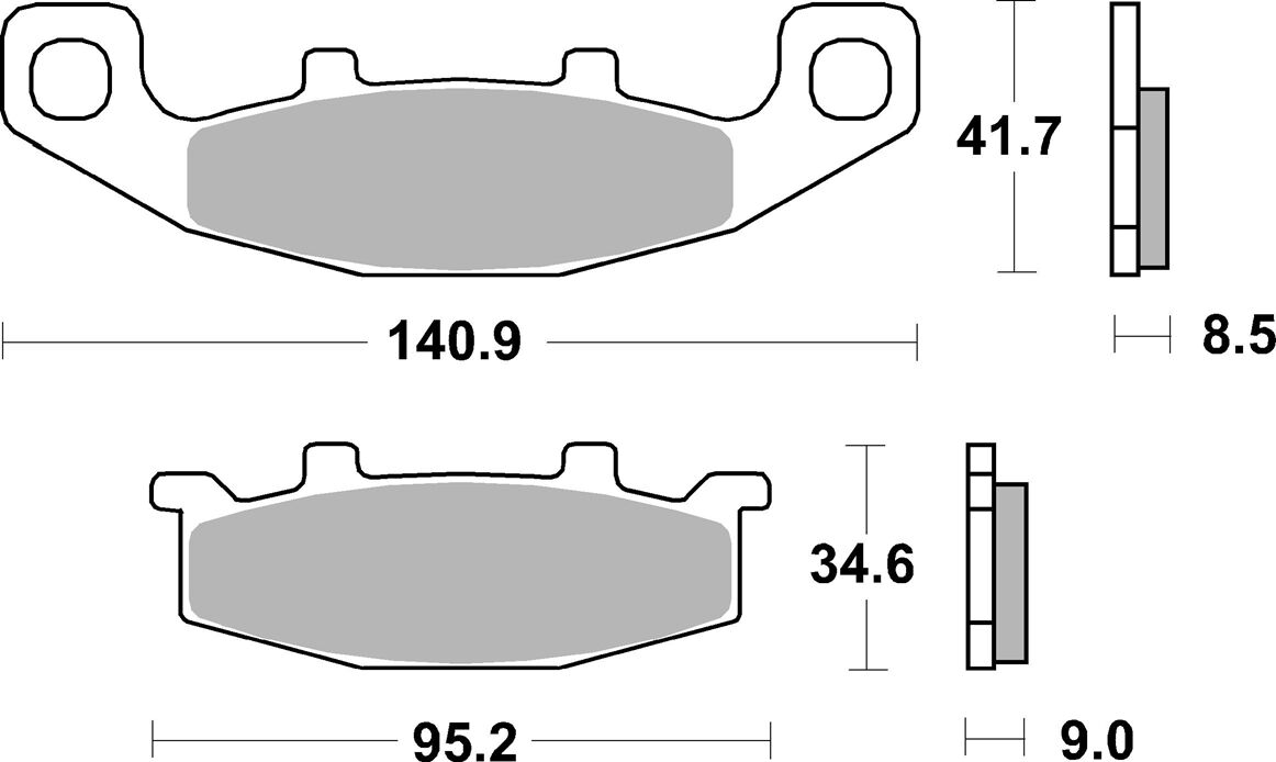 Спирачна накладка ceramic street SBS 597HF — снимка 2