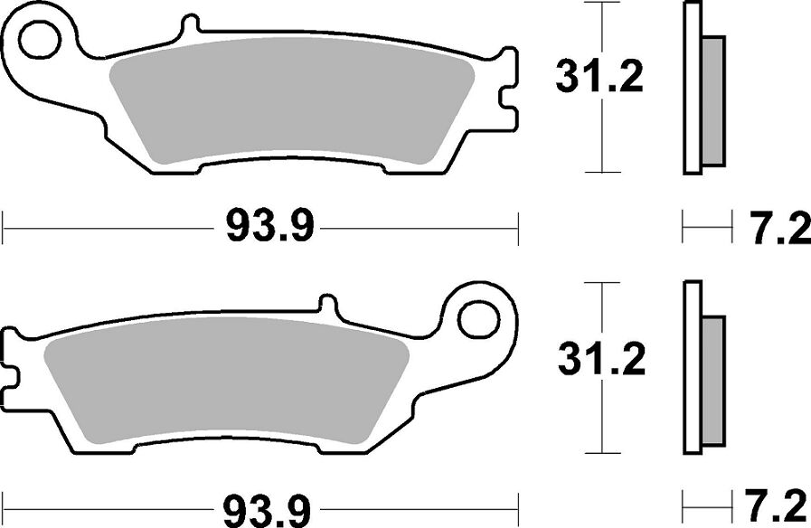 Спирачна накладка sinter evo hi-tech offroad SBS 840RSI — снимка 2