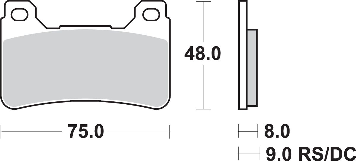 Спирачни накладки SBS 809HS SBS 809HS — снимка 3