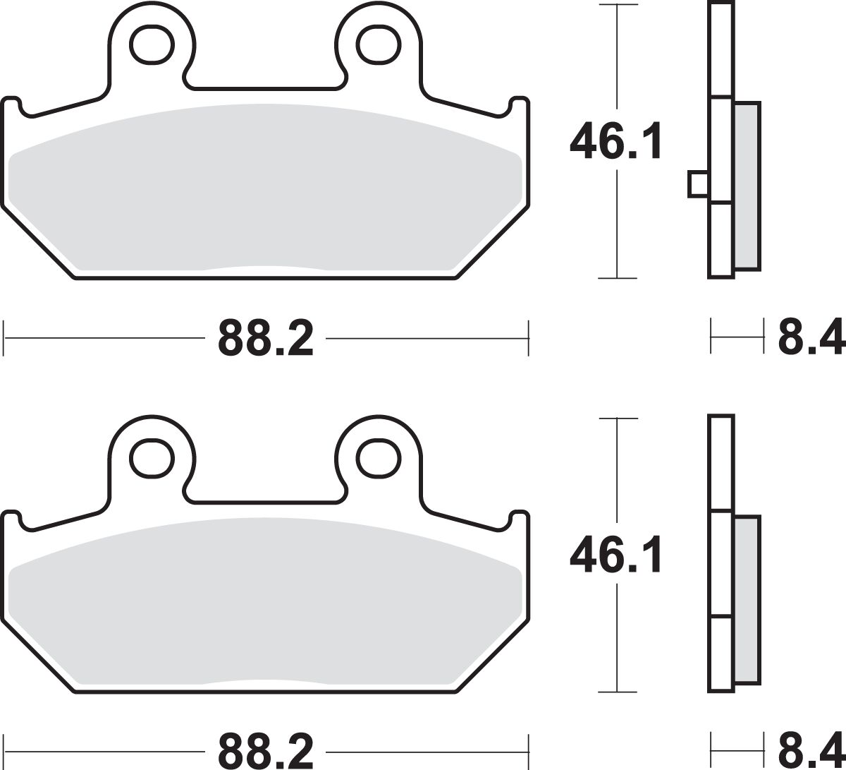 Спирачни накладки SBS 182MS SBS 182MS — снимка 2