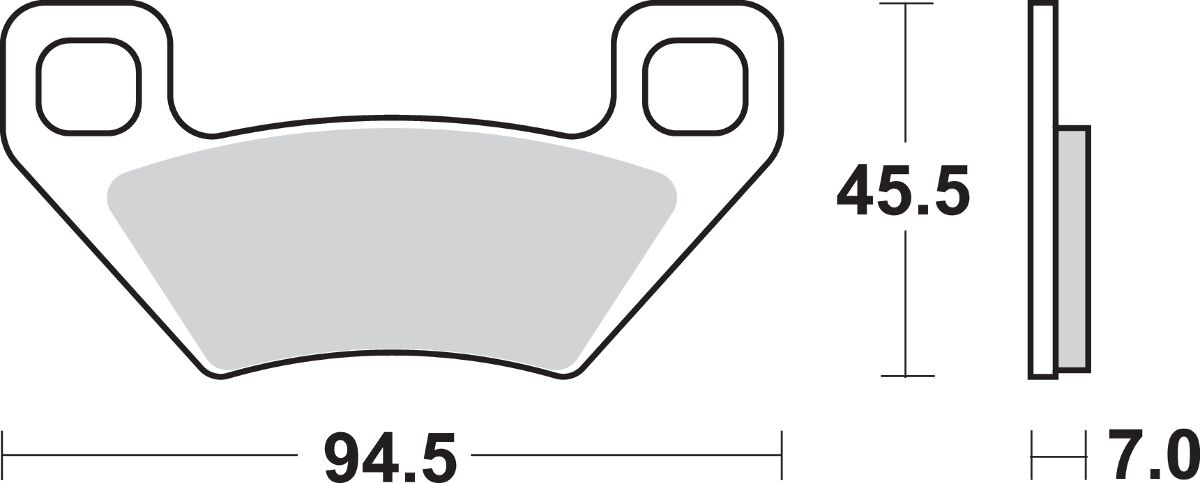 Спирачни накладки SBS 822ATS SBS 822ATS — снимка 2