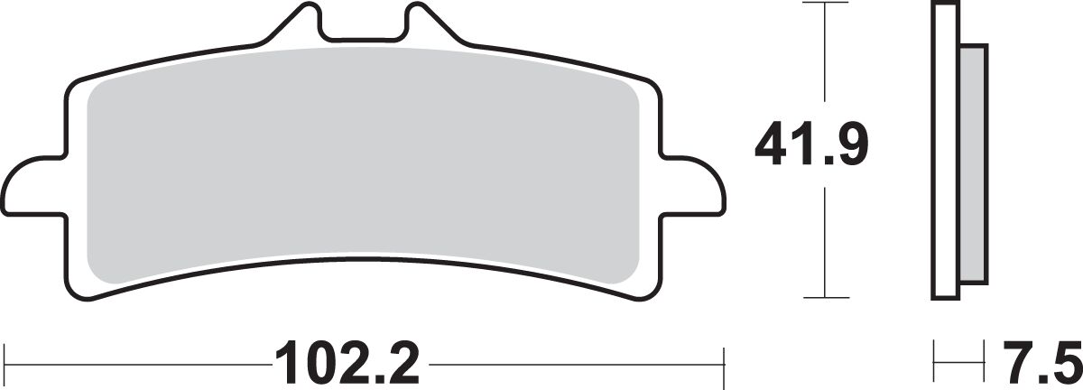 Спирачни накладки SINT SBS 841HS SBS 841HS — снимка 2