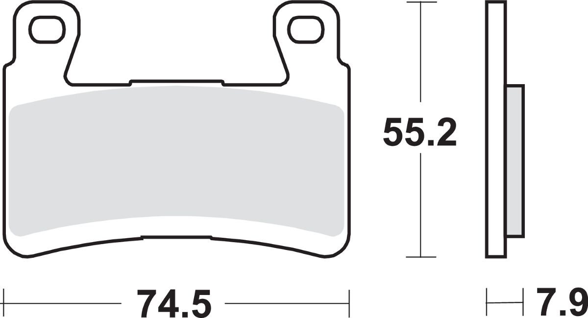 Накладка за спирачки SBS 894HS SBS 894HS — снимка 3