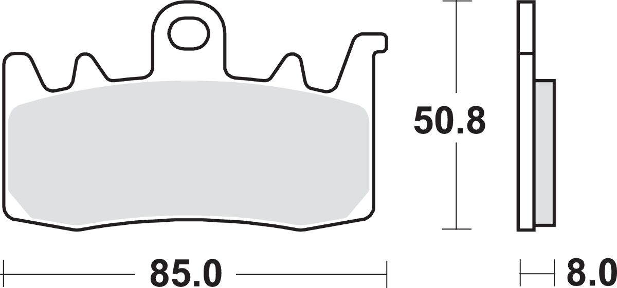 Спирачна накладка SBS 900HS SBS 900HS — снимка 3