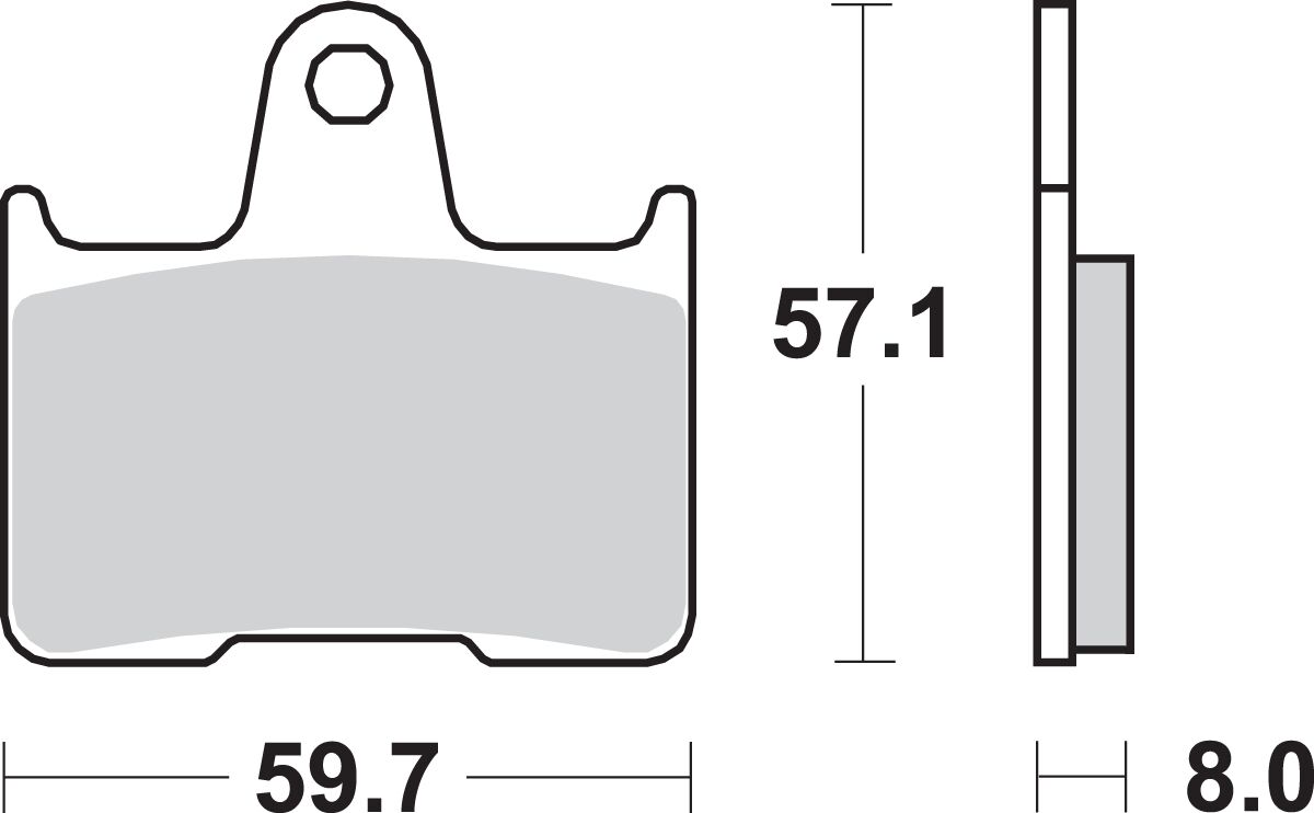 Спирачна накладка SBS 715LS SBS 715LS — снимка 3